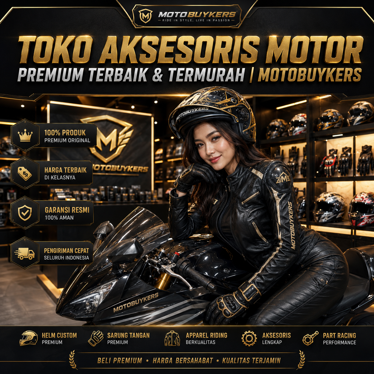 Mega777 | Toko Aksesoris Motor Premium Terbaik & Termurah | Motobuykers